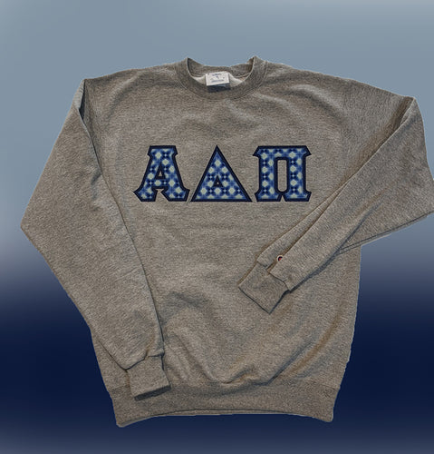 Alpha Delta Pi Sorority Sweatshirt With Azure Stitch Letters