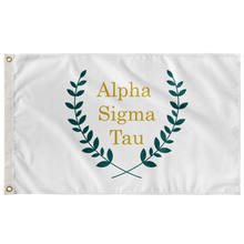Load image into Gallery viewer, Alpha Sigma Tau Laurel Wreath Sorority Flag
