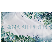 Load image into Gallery viewer, Sigma Alpha Zeta Flag - Tropical Teal