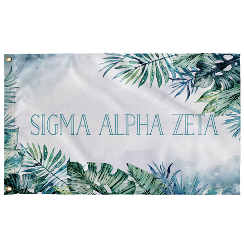 Sigma Alpha Zeta Flag - Tropical Teal