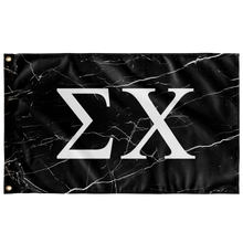 Load image into Gallery viewer, Sigma Chi Black Marble Fraternity Flag