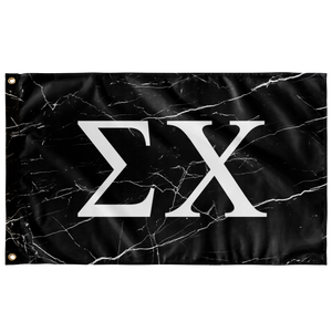 Sigma Chi Black Marble Fraternity Flag