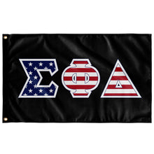 Load image into Gallery viewer, Sigma Phi Delta American Flag - Black