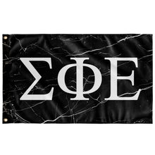 Load image into Gallery viewer, Sigma Phi Epsilon Black Marble Fraternity Flag