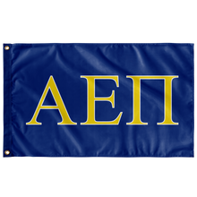 Load image into Gallery viewer, Alpha Epsilon Pi Fraternity Flag - Royal, Maize &amp; White