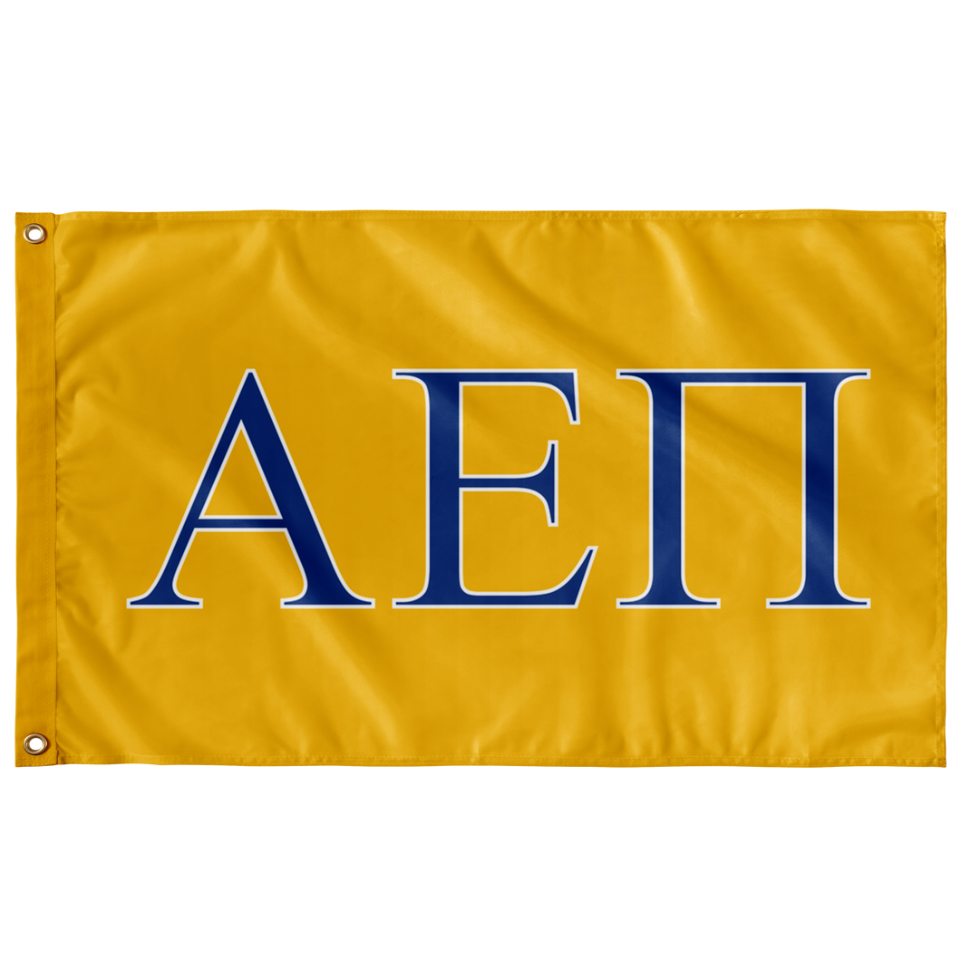 Alpha Epsilon Pi Fraternity Flag - Gold, Royal & White