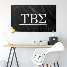 Load image into Gallery viewer, Tau Beta Sigma Logomark Flag - White &amp; Black