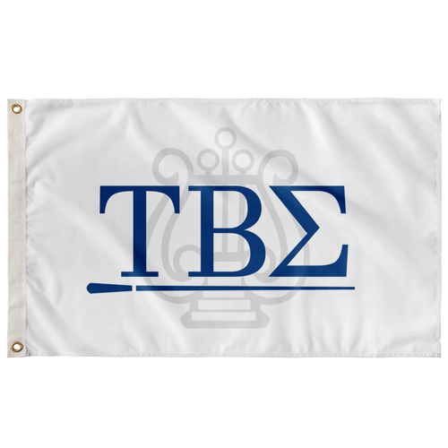 Tau Beta Sigma Logomark Flag - Blue & White