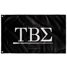 Load image into Gallery viewer, Tau Beta Sigma Logomark Flag - White &amp; Black