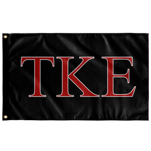 Load image into Gallery viewer, Tau Kappa Epsilon Fraternity Flag - Black, Red, &amp; White