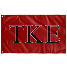 Load image into Gallery viewer, Tau Kappa Epsilon Fraternity Flag - Red, Black &amp; White
