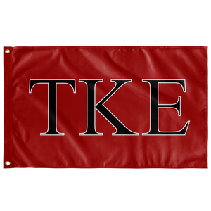 Tau Kappa Epsilon Fraternity Flag - Red, Black & White