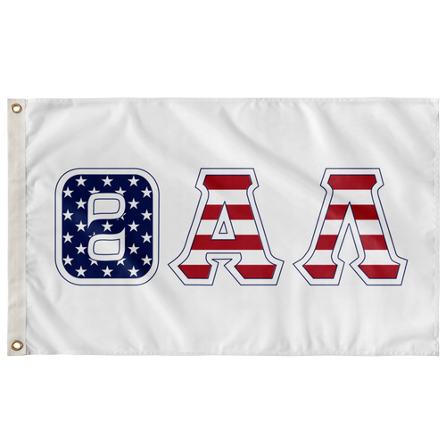 Theta Alpha Lambda Stars And Stripes Greek Flag