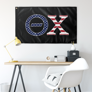 Theta Chi USA Wall Banner - Black