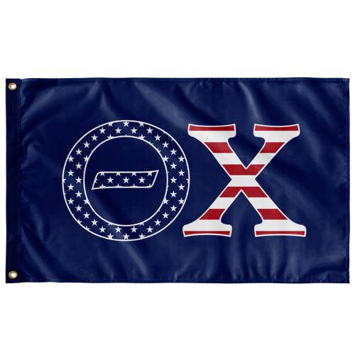 Theta Chi American Banner - Blue