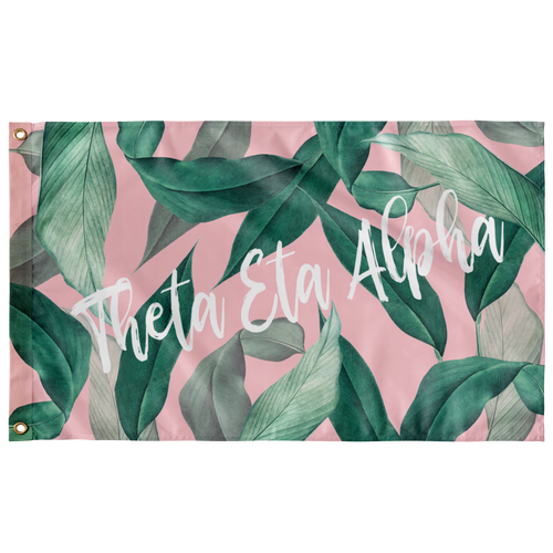 Theta Eta Alpha Tropical Pink Flag