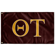 Load image into Gallery viewer, Theta Tau Fraternity Flag - Maroon, Light Gold &amp; White