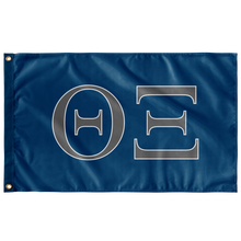 Load image into Gallery viewer, Theta Xi Flag - Blue and Grey