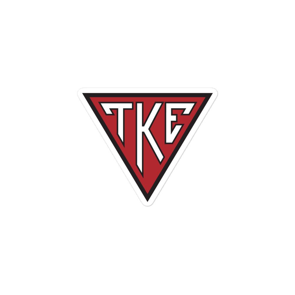 Tau Kappa Epsilon (TKE) Fraternity Ring - Black Tungsten With Crest & Greek Letters, Officially Licensed