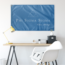 Load image into Gallery viewer, Phi Sigma Sigma Sorority Logo Flag - Blue