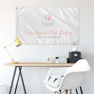 Gamma Phi Beta Sorority Logo Flag