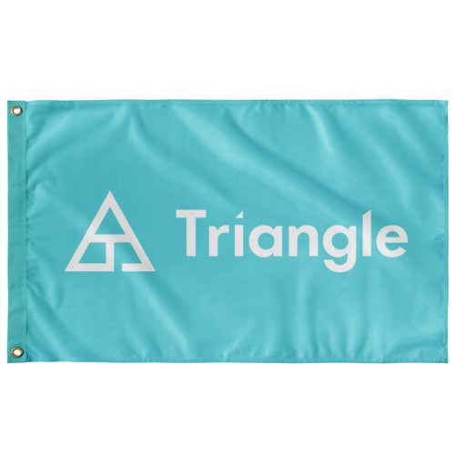Triangle Flag - Blue & White