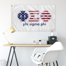 Load image into Gallery viewer, Phi Sigma Phi Stars And Stripes Greek Flag