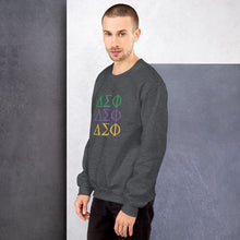 Load image into Gallery viewer, Delta Sigma Phi Stacked Letter Sweatshirt