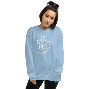 Pi Beta Phi Sorority Logo Sweatshirt - White