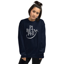 Load image into Gallery viewer, Pi Beta Phi Sorority Logo Sweatshirt - White