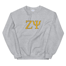 Load image into Gallery viewer, zeta psi letter sweatshirt