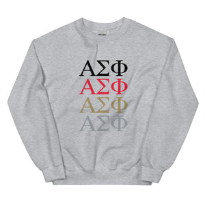 Alpha Sigma Phi Stacked Letter Sweatshirt