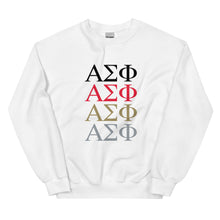 Load image into Gallery viewer, Alpha Sigma Phi Stacked Letter Sweatshirt