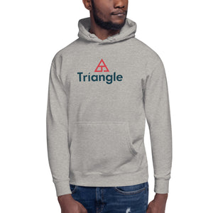 Triangle Premium Unisex Hoodie With Stacked Logo