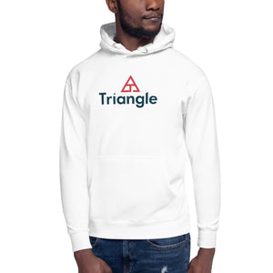 Triangle Premium Unisex Hoodie With Stacked Logo