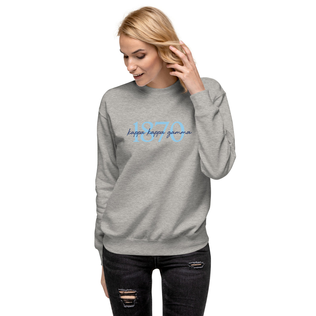 Kappa Kappa Gamma 1870 Premium Sweatshirt