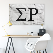 Load image into Gallery viewer, Sigma Rho White Marble Flag