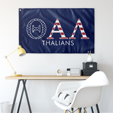 Load image into Gallery viewer, Theta Alpha Lambda Thalians USA Flag - Blue