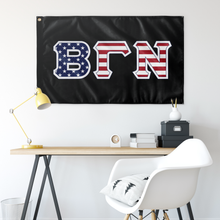 Load image into Gallery viewer, Beta Gamma Nu American Flag - Black