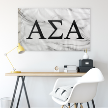 Load image into Gallery viewer, Alpha Sigma Alpha White Marble Flag