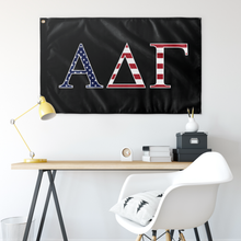 Load image into Gallery viewer, Alpha Delta Gamma USA Flag - Black