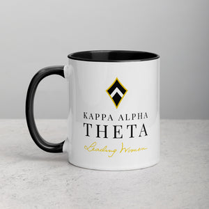 Kappa Alpha Theta Mug with Color Inside