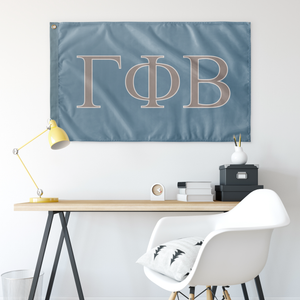 Gamma Phi Beta Sorority Flag - Once In A Blue Moon, A La Mode & Pearl
