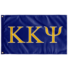 Load image into Gallery viewer, Kappa Kappa Psi Fraternity Flag - Royal, Light Gold &amp; White