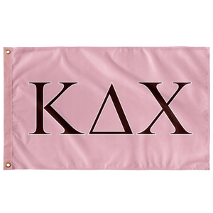 Kappa Delta Chi Sorority Flag - Pink, Maroon & White