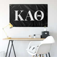 Load image into Gallery viewer, Kappa Alpha Theta Sorority Flag - Black &amp; White