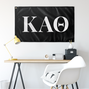 Kappa Alpha Theta Sorority Flag - Black & White