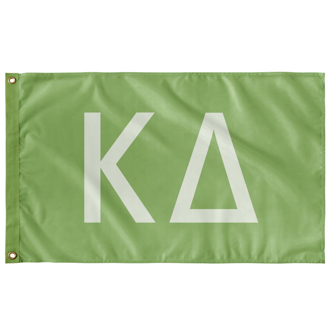 Kappa Delta Sorority Flag - Light Olive & Light Green