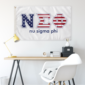 Nu Sigma Phi Stars And Stripes Greek Flag