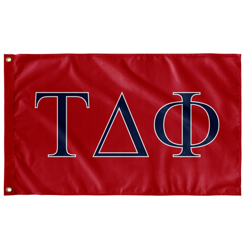 Tau Delta Phi Fraternity Flag - Red, Navy & White